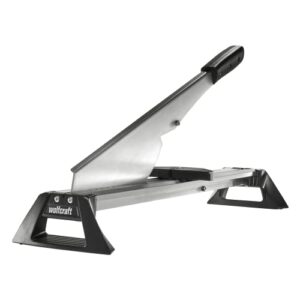 Professionelles Schneidegerät für Laminat, hohe Schnittstärke bis 11 mm und Breite bis 46,5 cm, ideal für Standard-Verlegearbeiten
