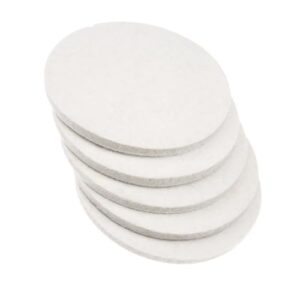5Pcs 125mm*8mm Wolle Filz Polierkissen zum Polieren von Glas Kunststoff Metall Marmor Exzenterschleifer für Küche Badezimmer