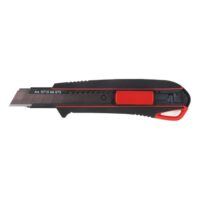 Wuerth Cuttermesser 18mm mit drei Abbrechklingen, extrem scharf, schwarz, für Teppichmesser, Universalmesser, Papiermesser