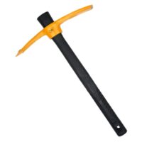 Mini Spitzhacke mit Fiberglas-Stiel und Stahl-Kopf, ideal für Gartenarbeit, Camping und Pflanzen-Beete