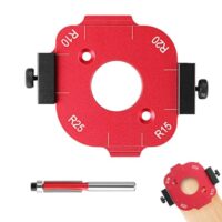 Vielseitiger und präziser Fräszirkel-Satz mit 4 integrierten Radien für Oberfräs, ideal für Hausreparaturen und Holzbearbeitung