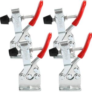 ZKSMNB Kniehebelspanner Schnellspanner, 4 Pcs Toggle Clamp GH-201-B, 90kg Fassungsvermögen, ideal für Schleifwerkzeugbau, Holz- und Metallverarbeitung