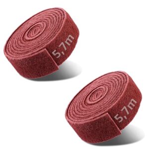 Hochwertiges Schleifvlies für Holz und Metall, 2 Stücke in einer Rolle, rosa Farbe, sehr widerstandsfähig und flexibel