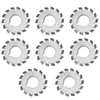 8 Stück gerader Zahnfräser, M1,5 x 16 mm, Hochgeschwindigkeitsstahl-Schneidwerkzeug für Industriebedarf, Fräsmaschine, Holzschneider, Metallbearbeitung