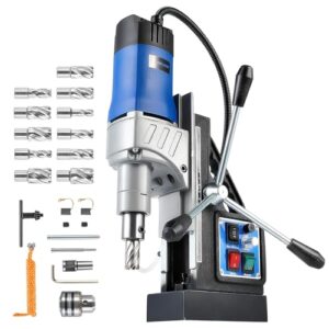 Magnetische Standbohrmaschine mit 11 Bohrern und variablem Drehmoment für Heimwerken und Industrieanwendungen, Höhenverstellbarkeit und Kühlsystem