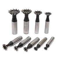 Zweischneidiger Schwalbenschwanzschlitzfräser aus hochwertigem Schnellarbeitsstahl, ideal für die Bearbeitung von Metallen mit einer zweischneidigen Schneide und 60° Winkel