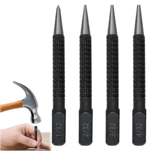 Ankörner Satz, Durchtreiber und Körner Set für präzise Markierungen auf Metall, Holz und anderen Werkstoffen