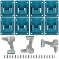 APACALI 8 Stück Wandhalterung für Makita 14,4V/18V Elektrowerkzeuge - Blau