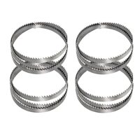 Bandsägeblatt 4er Set, Holzbandsägeblatt Sägeband 1400 x 6.35 x 0.35mm 6 ZpZ, geeignet für Scheppach Bandsäge HBS30, HBS20, HB800 usw.