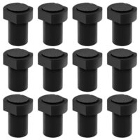 Bankhaken, Aluminiumlegierung, Holzbearbeitungstisch, Spannbacken, Werkbank, Positionierung, Hobelstopfen, Hunde-Klemme, Hobelbank, Zubehör für 20mm Hundeloch Schwarz