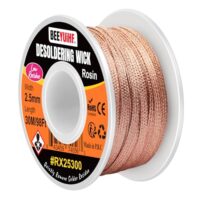 Entlötlitze zum Entfernen von Löt vom Oberflächenleiterplatten, 30m No-Clean-Löt-Entlötlitze mit 2.5mm breitem Kupferdraht für Elektronik- und Werker-Anwendungen