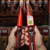 Digitales True RMS Spannungsprüfgerät von BENNING DUSPOL für die Elektrotechnik, Industrie und Instandhaltung mit digitaler Prüfart 2-polig und Durchgangsprüfung.