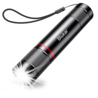 Blukar LED Taschenlampe, superhelle und zoombare 2000 Lumen Mini-Torch mit 4 Lichtmodi und langer Betriebsdauer. Ideal für Camping, Wandern, Outdoor und Notfälle.