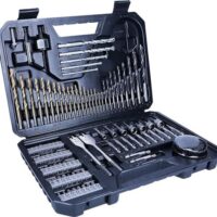 Bosch 103tlg. Bohrer- und Bit Set V-Line Titanium Box, umfassendes Werkzeugset für Holz, Stein und Metall mit 19x HSS-TiN-Spiralbohrern und 40x Schrauberbits