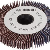 Bosch 10 mm Lamellenrolle mit grober Körnung 80, ideal für Holz und Metall, leichte Handhabung durch anpassende Lamellen