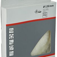 Bosch Lammwollhaube zum Aufpolieren von Altlack und nach dem Oberflächenschliff, Ø 130 mm, Zubehör für Exzenterschleifer