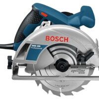 Bosch Professional Kreissäge GKS 190 mit HM-Kreissägeblatt, Absaugadapter und Parallelanschlag für leistungsstarkes Sägen mit Schnitttiefe bis zu 70mm