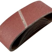 Bosch Schleifband-Set, 9 Teile, verschiedene Materialien, Körnung 60/80/100, 75 x 533 mm, Bandschleifer-Zubehör