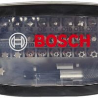 Bosch 32-teiliges Schrauberbit Set Extra Hart mit Kreuzschlitz-, Pozidriv-, Hex-, T-, TH- und S-Bit sowie Zubehör für Bohrschrauber und Schraubendreher