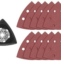 BOSCH Starlock OSL350SPDK 11-teiliges oszillierendes Multi-Tool Delta-Schleifkissen-Set für Sperrholz, Hartholz und Weichholz
