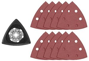 BOSCH Starlock OSL350SPDK 11-teiliges oszillierendes Multi-Tool Delta-Schleifkissen-Set für Sperrholz, Hartholz und Weichholz