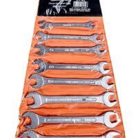 Brueder Mannesmann Werkzeuge M 110-08 Gabelschlüsselsatz 8-teilig mit Chrom-Vanadium Stahl gefertigt, ideal für Heimwerker und Handwerker