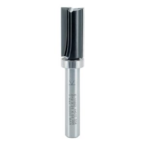 ENT Bündigfräser HW, Schaft 8 mm, Durchmesser 12 mm, Nutzlänge 25 mm, Schleifwerkzeug für Kantenbearbeitung und Entfernung von überstehenden Furnieren.