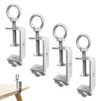 C-Klemme aus Edelstahl, Kieferöffnung 75 mm, verstellbar, für Holzarbeit und Schweißtischlerei