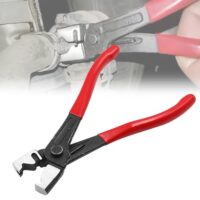 Hochwertige Schlauchklemmenzange mit geradem Hals für Auto-Reparatur und Installation, robuster Karbonstahl, PVC-getaunter Griff