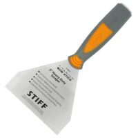Clauss Spachtel 5 (12,7 cm) mit starrer, geschliffener Klinge in Profiqualität | Titanium Edelstahlklinge mit Antihaftbeschichtung | rutschfester, ergonomischer Griff