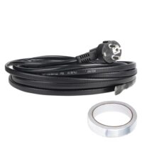 CPROSP 4m Heizkabel mit Frostschutz für Wasserleitungen und Pflanzen, automatischer Thermostat und Schutzkontaktstecker