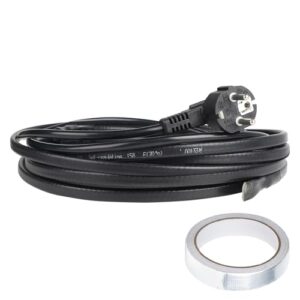 CPROSP 4m Heizkabel mit Frostschutz für Wasserleitungen und Pflanzen, automatischer Thermostat und Schutzkontaktstecker