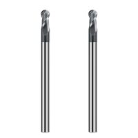 Hartmetall Kugelkopffräser mit HRC 55 und AlTiN-Schichtung für hochpräzise Bearbeitung von Stahl, Metall, Holz, Acryl und Kunststoff