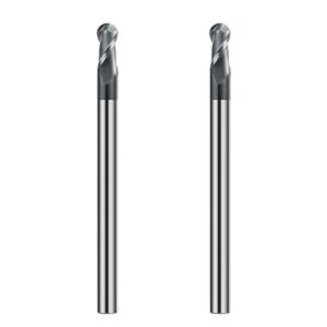 Hartmetall Kugelkopffräser mit HRC 55 und AlTiN-Schichtung für hochpräzise Bearbeitung von Stahl, Metall, Holz, Acryl und Kunststoff