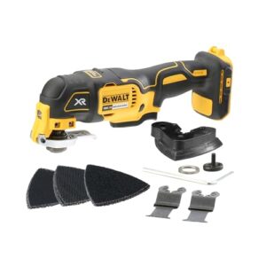 DEWALT 18 Volt ozillierendes Akku-Multi-Tool DCS355N-XJ mit bürstenlosem Motor, LED-Lampe und großen Auslöseschalter für Schleif- und Sägeanwendungen