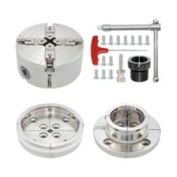 Hochwertiges Backenfutter für Drehmaschinen, selbstzentrierend und mit 4 Backen, ideal für das Drehen von Holz und kompatibel mit M33X3.5 und M18X2.5