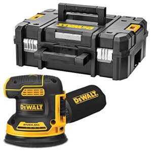 Dewalt 18 Volt Akku-Exzenterschleifer DCW210NT mit Schleifpapier-Durchmesser 125 mm, bürstenloser Motor und elektronische Drehzahlregulierung für verschiedene Schleifarbeiten