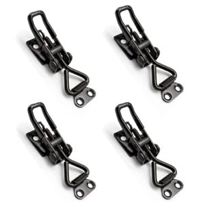 Dfuqanb 4 Stück Einstellbare Toggle Clamps, Metall Hebel Verschluss, Spannverschluss für Schränke, Türen und Koffer