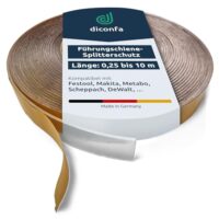 Diconfa Splitterschutz PVC PREMIUM - Schutz für Werkzeuge vor Splitterschäden, kompatibel mit Festool Führungsschiene 491501