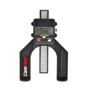 Digitaler Tiefenmesser für Präzisionsmessung von 0 bis 80 mm mit magnetischen Füßen für Fräsen, Holzbearbeitung und Maschinenbau