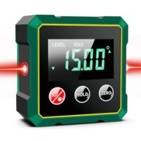 Digitaler Winkelmesser mit LCD Display, USB wiederaufladbar und Magnetfuß für präzise Holzbearbeitung