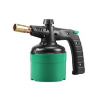 DOMINOX Lötlampe mit Piezo, Bunsenbrenner Gasbrenner, 1200°C Lötbrenner für Weichlöten, Auftauen, Rostentfernung und Zünden