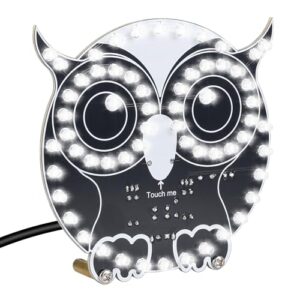 Eulenform LED-Licht Löt Bausatz, DIY Electronic Kits für Anfänger mit Touch-Steuerung und LED Modi
