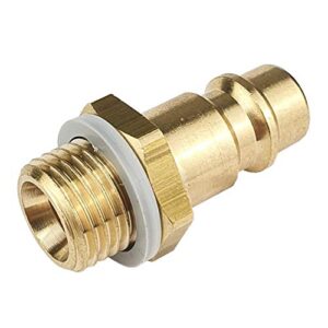 Druckluftkupplung mit Außengewinde 1/4 Zoll, Messing gefertigt, Betriebsdruck bis 35 bar, geeignet für Heimwerker und DIY-Branche