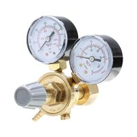 Druckregler für MIG, WIG und MAG Schweißgerät mit Manometer zum Regeln des Argon- oder CO2-Inertgas-Drucks