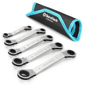 DURATECH Doppel-Ratschenschlüssel-Satz, umschaltbar, 5-teilig, Metrisch, SW 6-21mm