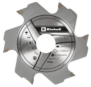 Original Einhell Fräserblatt 100 x 22 x 4,0 mm 6Z - Zubehör für Flachdübelfräsen in Weich- oder Hartholz