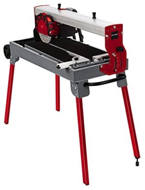Einhell Radial-Fliesenschneidmaschine TE-TC 620 U, 800 W, extra lange Zuglänge, robustes einklappbares Untergestell, Transporträder/-griff, 6-fach kugelgelagerte Motorführung