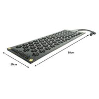 Elektro-Terrasse-Rampe Heizmatte, 27x95cm groß, wasserfeste Elektroheizmatte für Außenbereiche, effizient und einfach zu verwenden