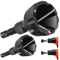 Entgrater für Außenfasen, 2 Stück, Fasenwerkzeug, Entgraten von Graten und Befestigungselementen, metallisches Werkzeug mit hoher Festigkeit und Härte